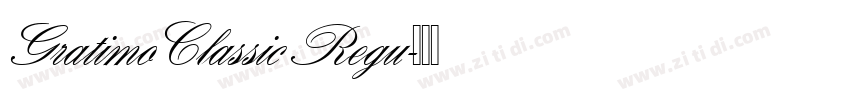 Gratimo Classic Regu字体转换